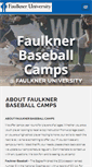 Mobile Screenshot of faulknerbaseballcamps.com