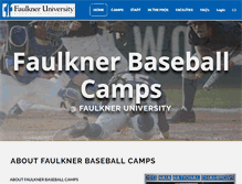 Tablet Screenshot of faulknerbaseballcamps.com
